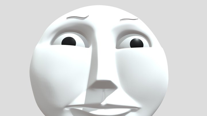 Gordon The Big Engine - Neutral Face 3D Model