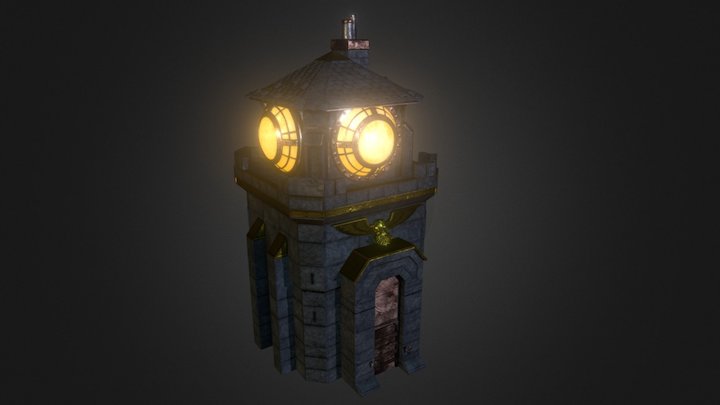 Dwarven Watchtower 3D Model