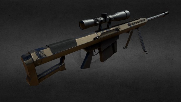 Barrett M107A1 – Gratis 3D-model STL