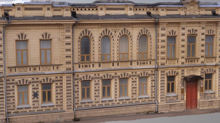 Фасад усадьбы купца Маркова А.В. 3D Model