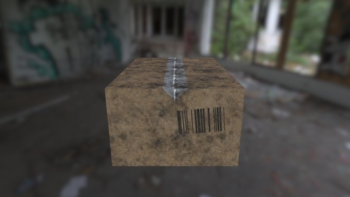 Cardboard Box 3D Model