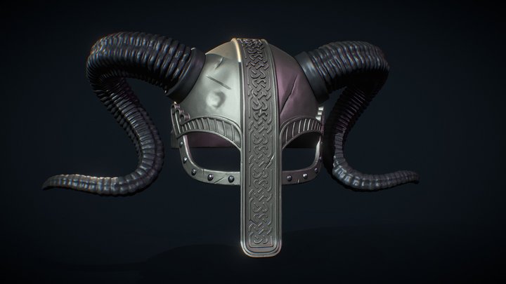 Viking Helmet Highpoly 3D Model