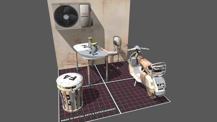 Napels - Unwrap 2 More detailed props 3D Model