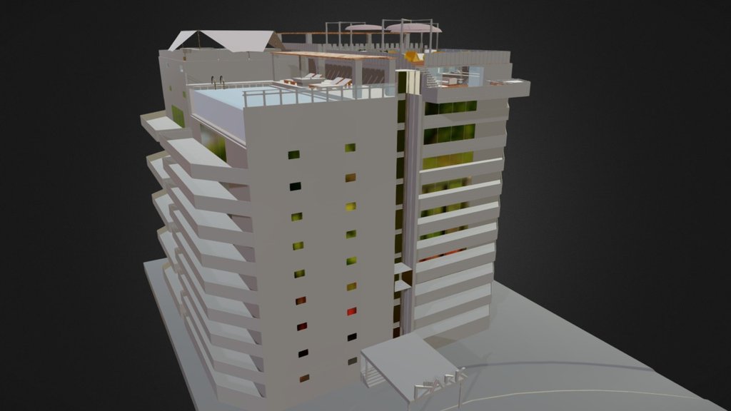 Dark-Minaz Tower Apartments - 3D model by dark-minaz [f2dac58] - Sketchfab