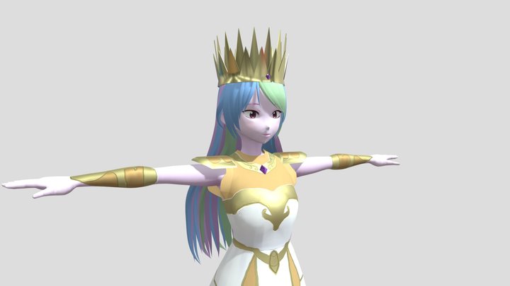 Princess Celestia – Human – Kostenloses 3D-Modell STL