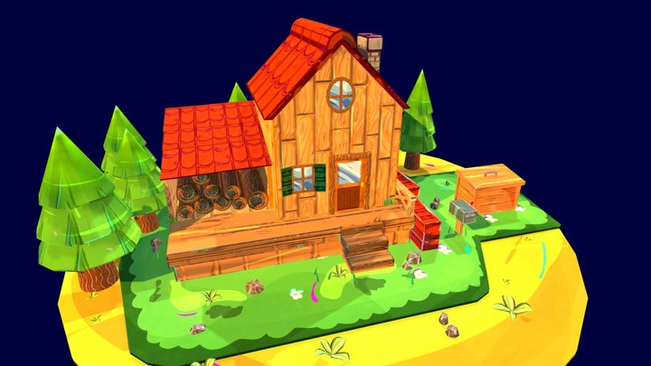 Stardew Valley Farmer's House 3D Model