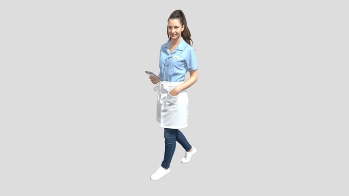 Waitress with Clipboard