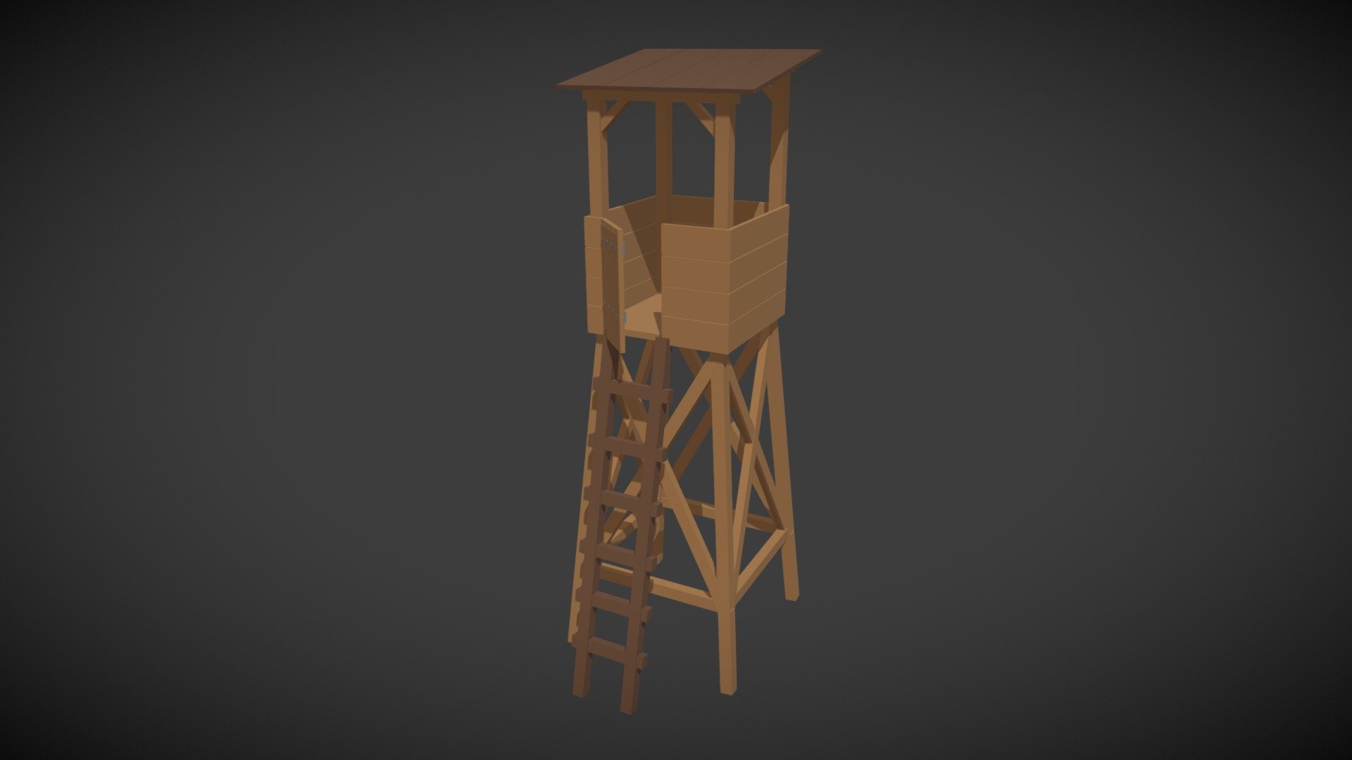 Lowpoly Hunter Booth - Buy Royalty Free 3D model by Blumbum Productions