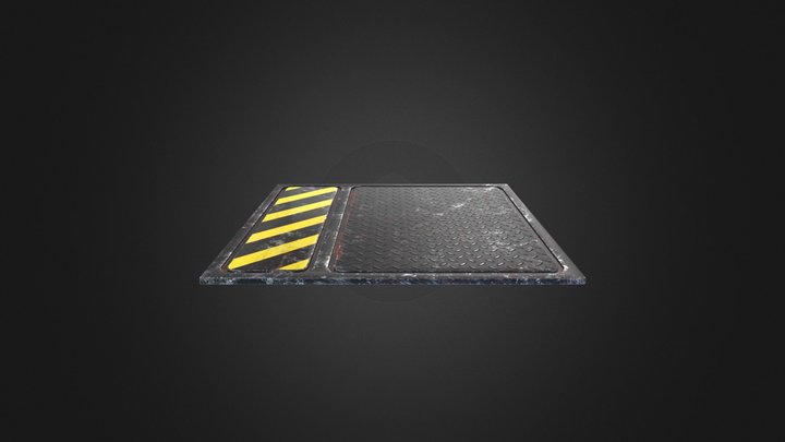 Sci-Fi Floor Panel 3D Model