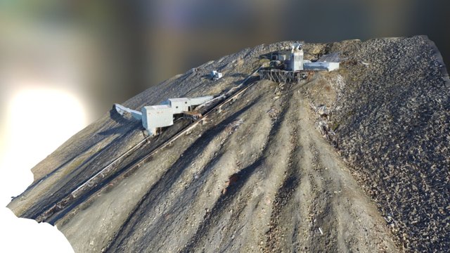 Gruve 6 Adventdalen Longyearbyen 3D Model
