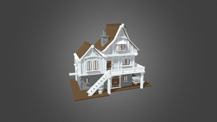 Medieval House - RPG Roleplaying Inspiration 3D Model