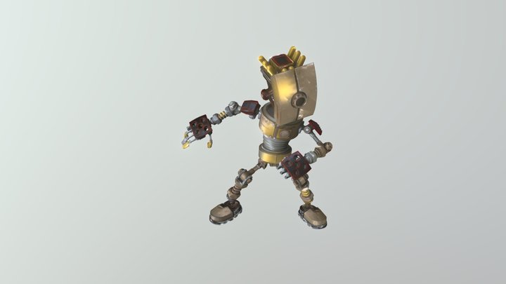 Robot Junkyard 3D Model