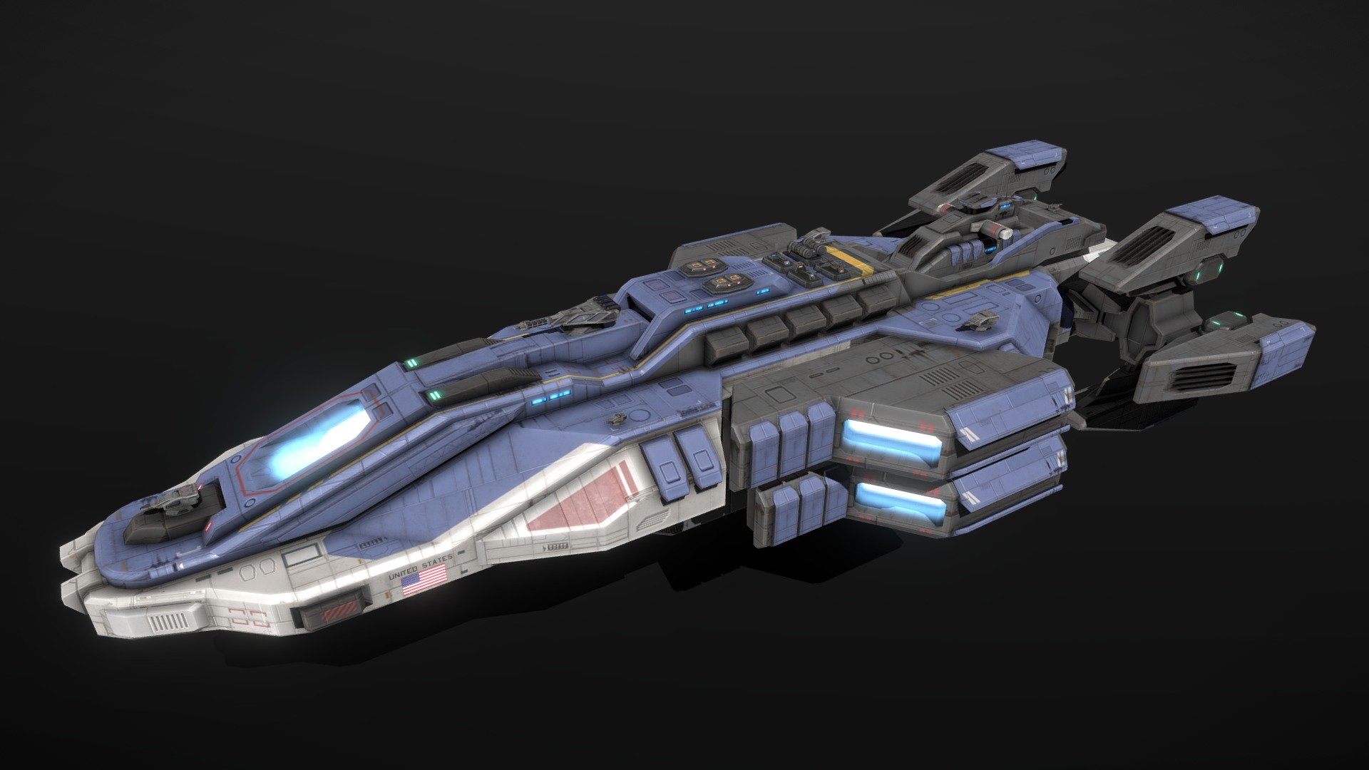 USSN Yorktown Class Carrier - Buy Royalty Free 3D model by MSGDI ...