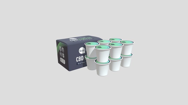 Coffee Pod 12 Pack Box Set 3D Model