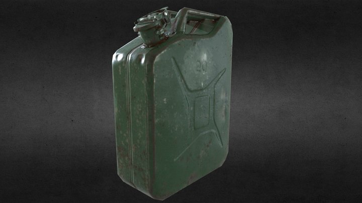 Canister_low_poly 3D Model