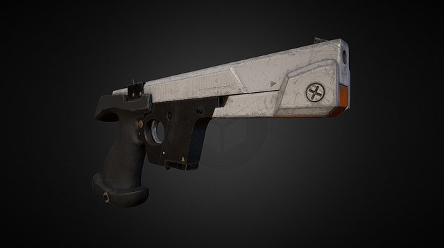 Sci Fi Handgun 3D Model