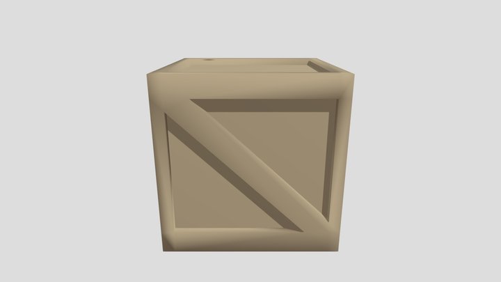 Crate 3D Model