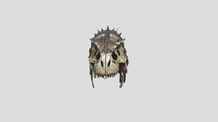 Dino Warrior Helmet 3D Model