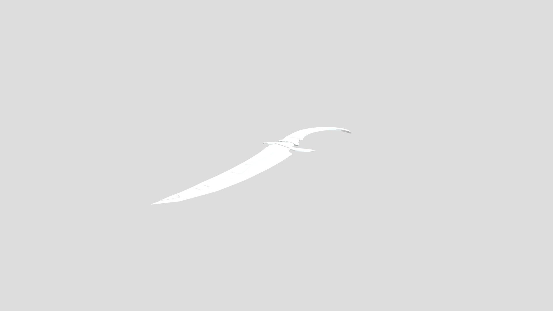 Low poly knife