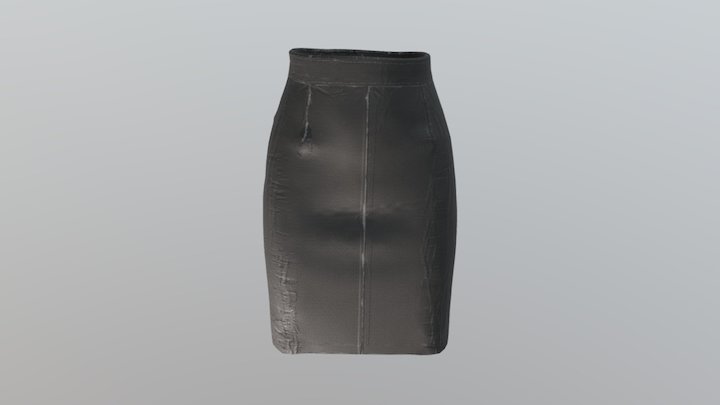 Leather Skirt Used 3D Model