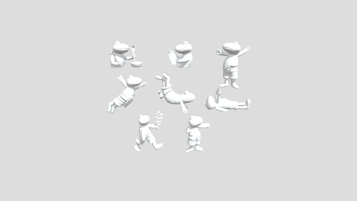 Frog's Daily Adventures 3D Model