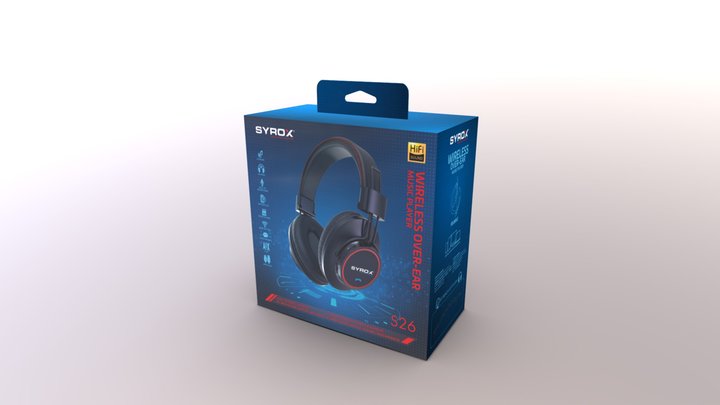 headphones box design 3D Model