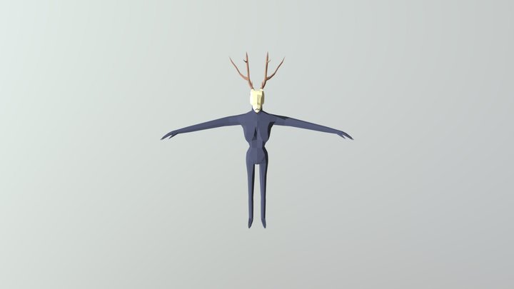 Wendigo (Low Poly) 3D Model