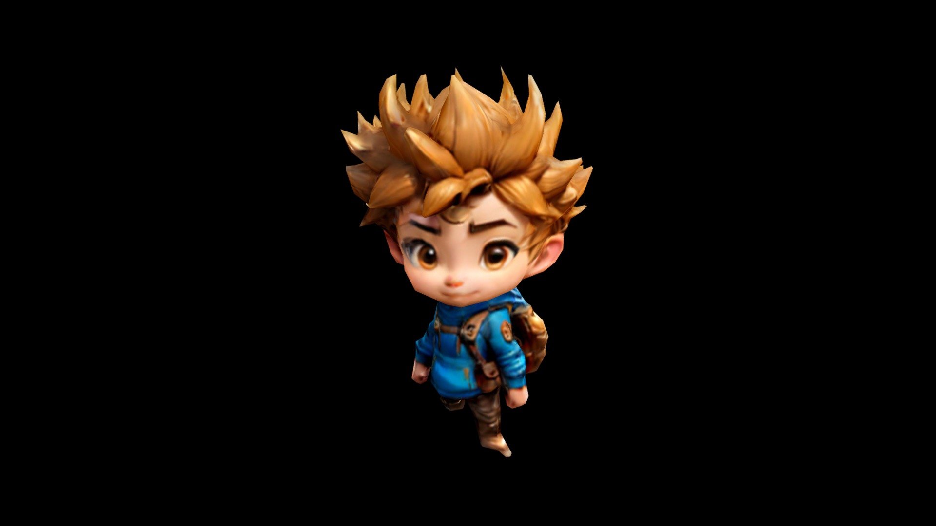 Anime Boy with Wild Hair - Download Free 3D model by klrxyz [f2ee0fe ...