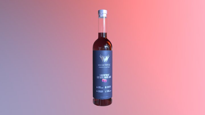 Saffron & Sour Cherry Wine Bottle