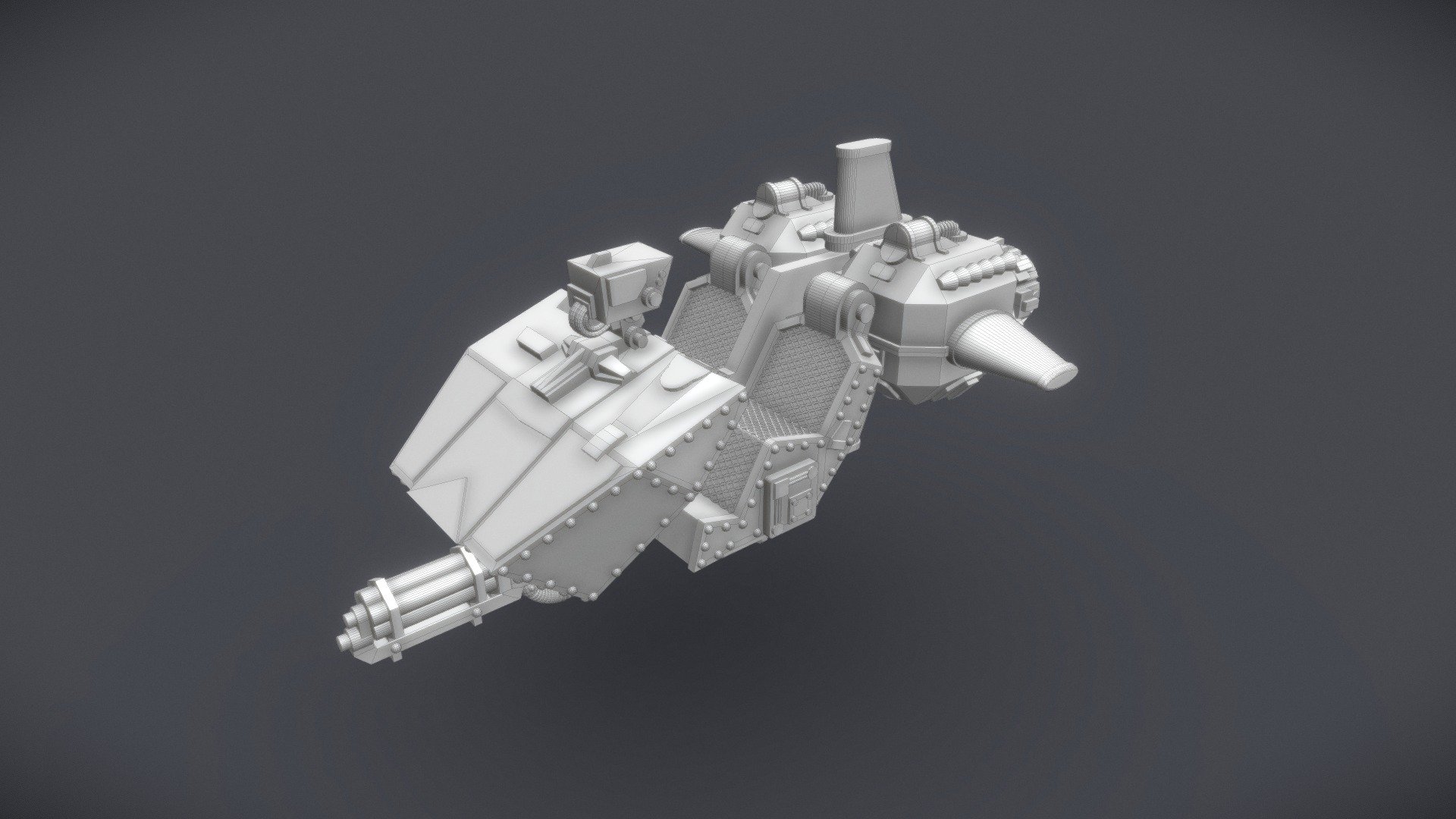 Dark Angels Ravenwing Land Speeder (WiP) - 3D model by ninthscv ...