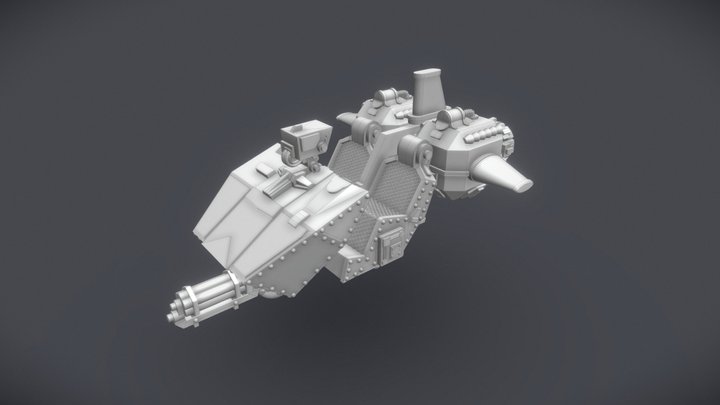 Dark Angels Ravenwing Land Speeder (WiP) 3D Model