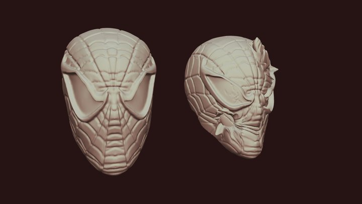 spiderman 1/12 head 3D Model