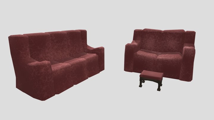 Antique Living Room 3D Model
