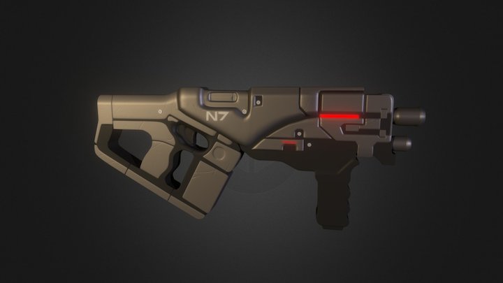 N7 Hurricane (Mass Effect 3) 3D Model