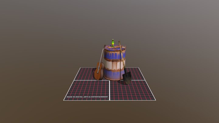 DAE 5 Finished props - Forest Loner 3D Model