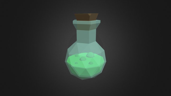 Low Poly Potion - Week1 3D Model