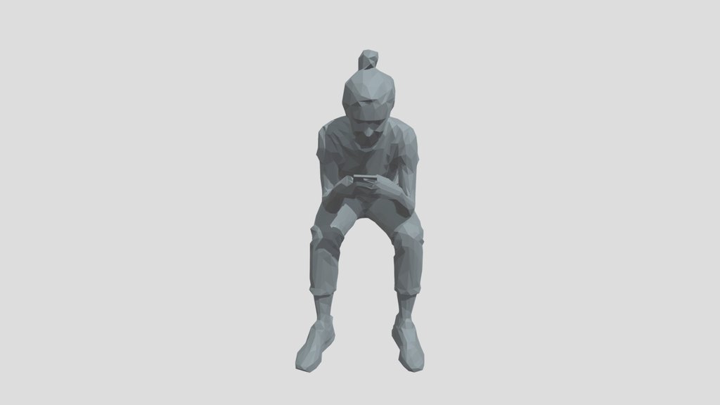 Lowpoly Female Sitting