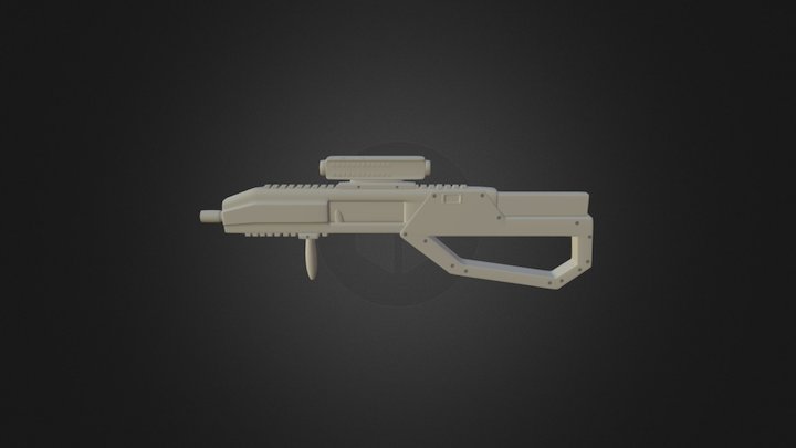 Sci_Fi Weapon WIP 2 3D Model