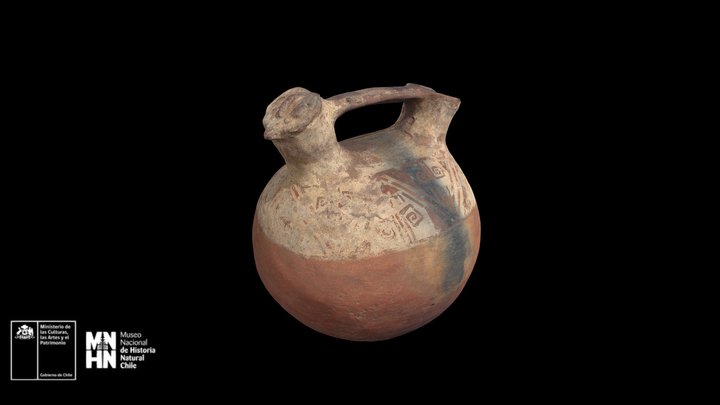 Vasija de dos golletes. Hacienda de Cauquenes – Modello 3D gratuito STL