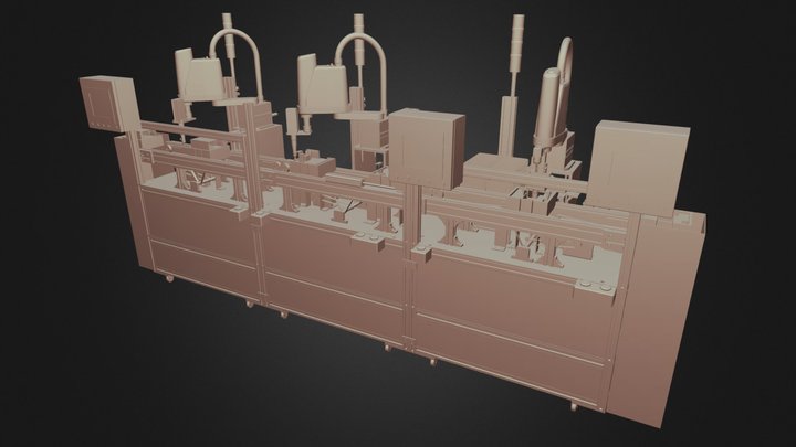 Assembly Line of Power Inverter 3D Model