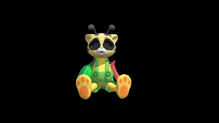 Cat Bee pw v2 3D Model