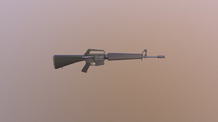 M16a1 3D Model
