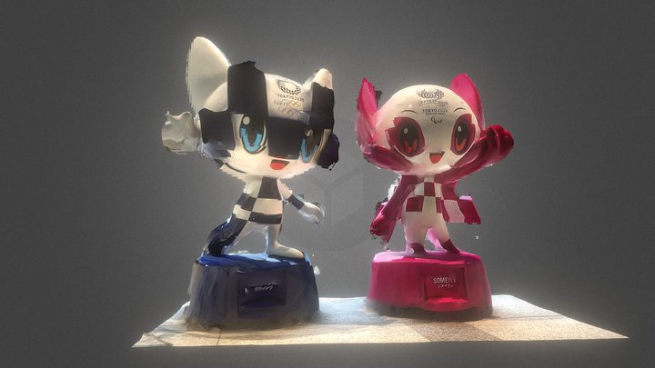 Miraitowa And Someity scans with iPhone12 Pro
