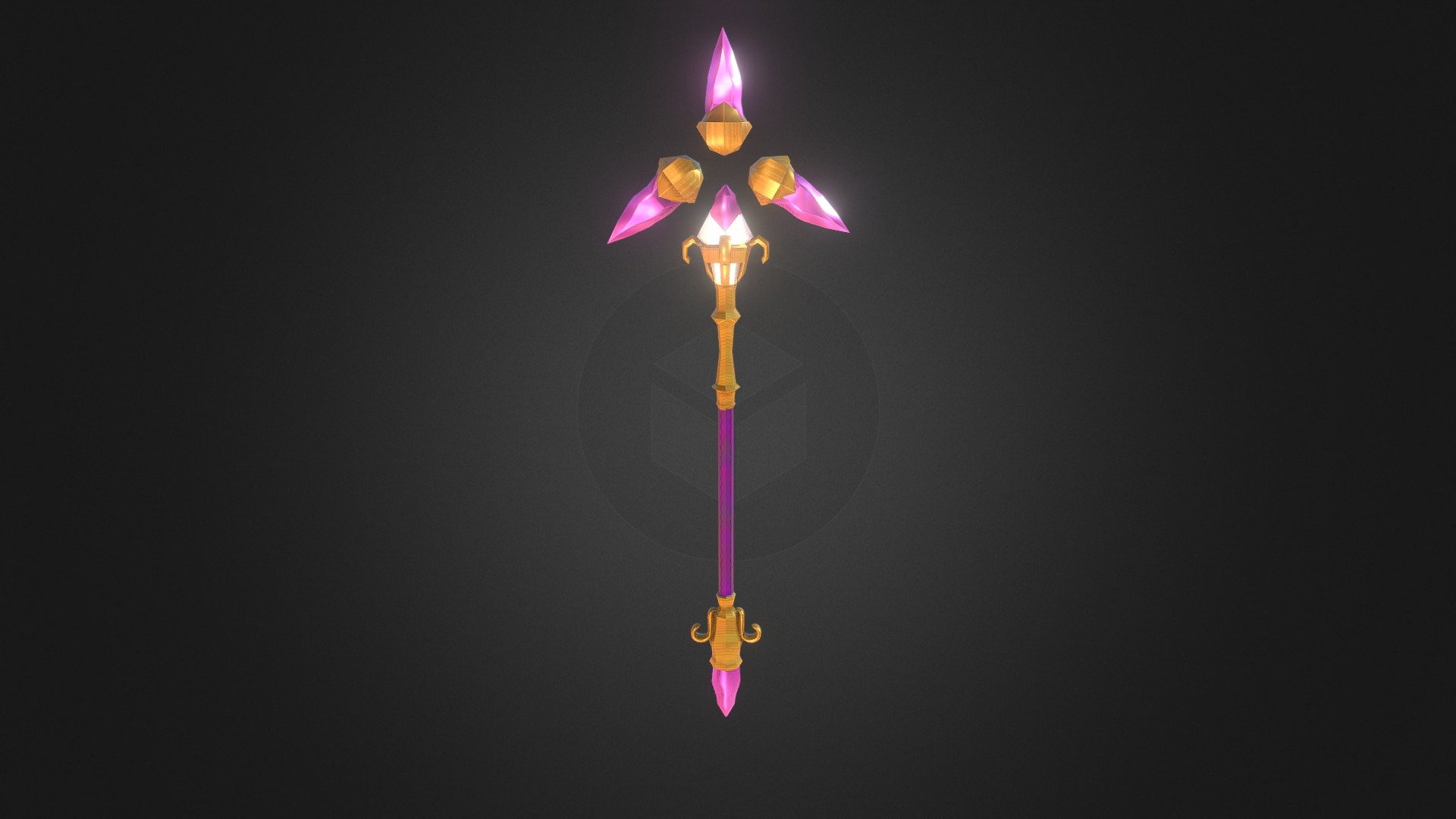 Aluneth Staff Model - 3D model by MrPotterHD [f2f8415] - Sketchfab