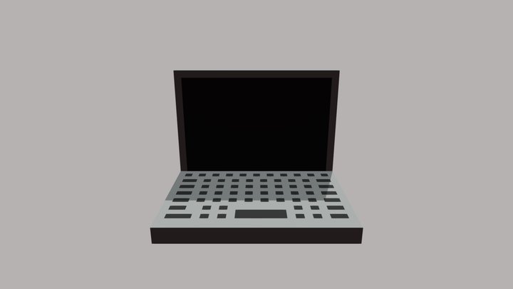 Mac Book 1 3D Model