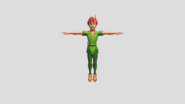 Crouched Sneaking Left 3D Model