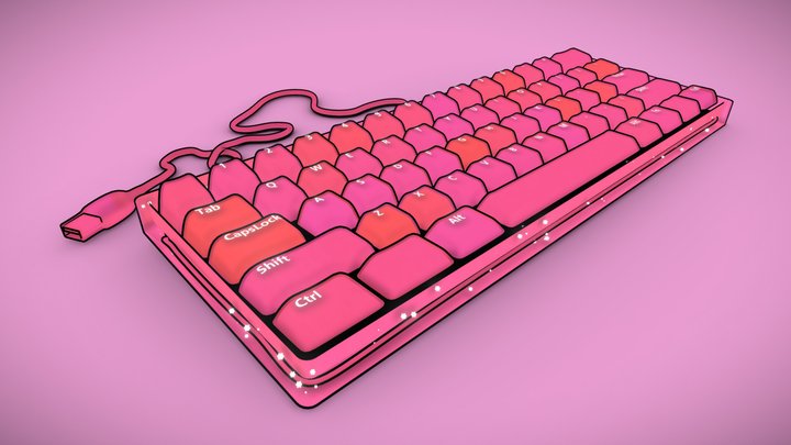 Tiny Keyboard 3D Model