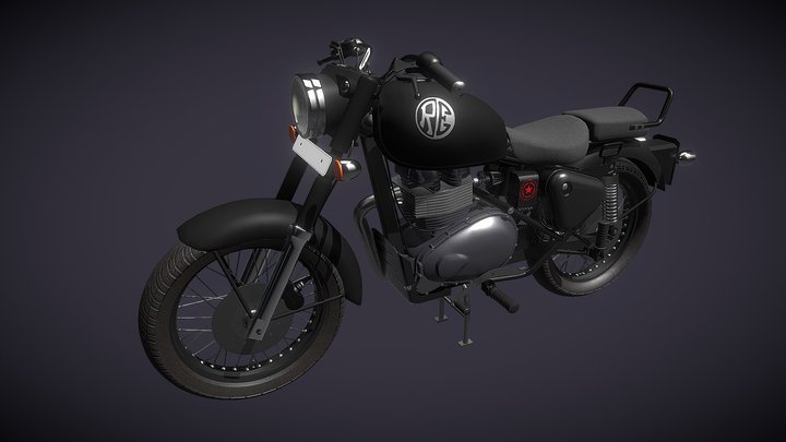 Royal enfield mid poly 3D Model