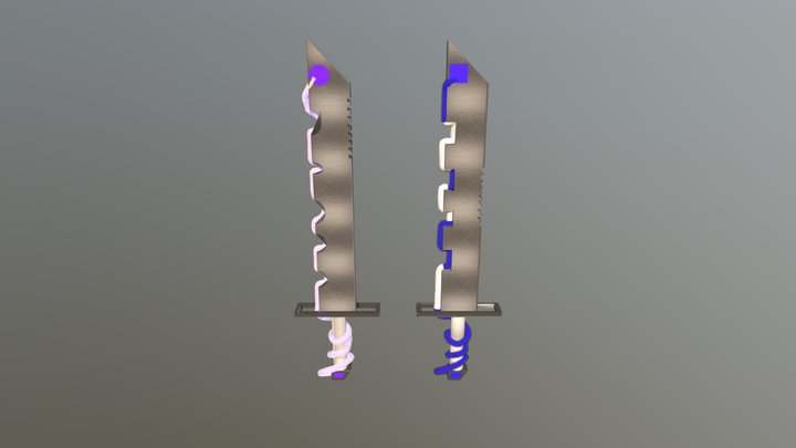 Dual Swords Final 3D Model