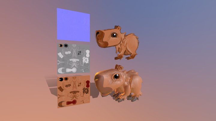 Minecraft Capybara - 3D model by KaerthModels (@KaerthModels